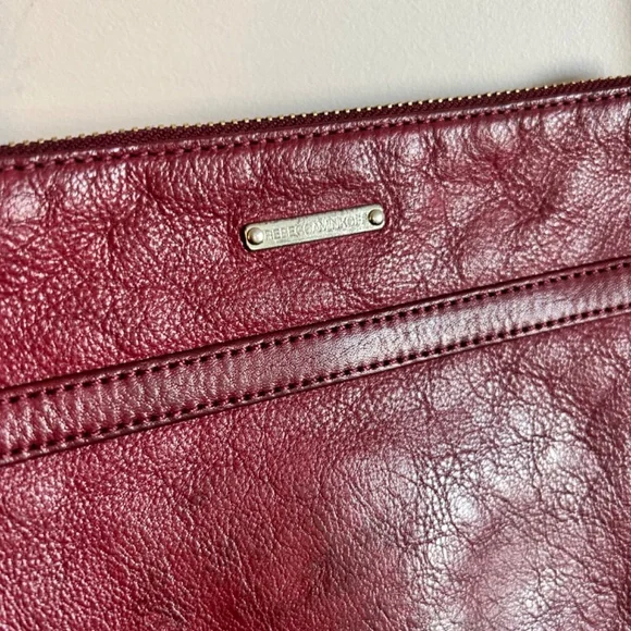 Rebecca Minkoff Burgundy Crossbody Leather Purse - Picture 5 of 5